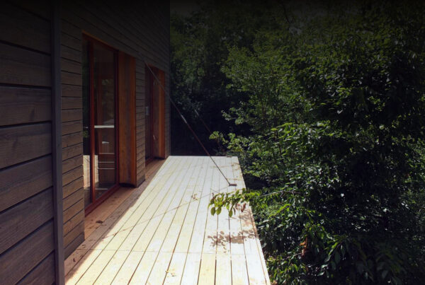 maison en bois avec terrasse bois